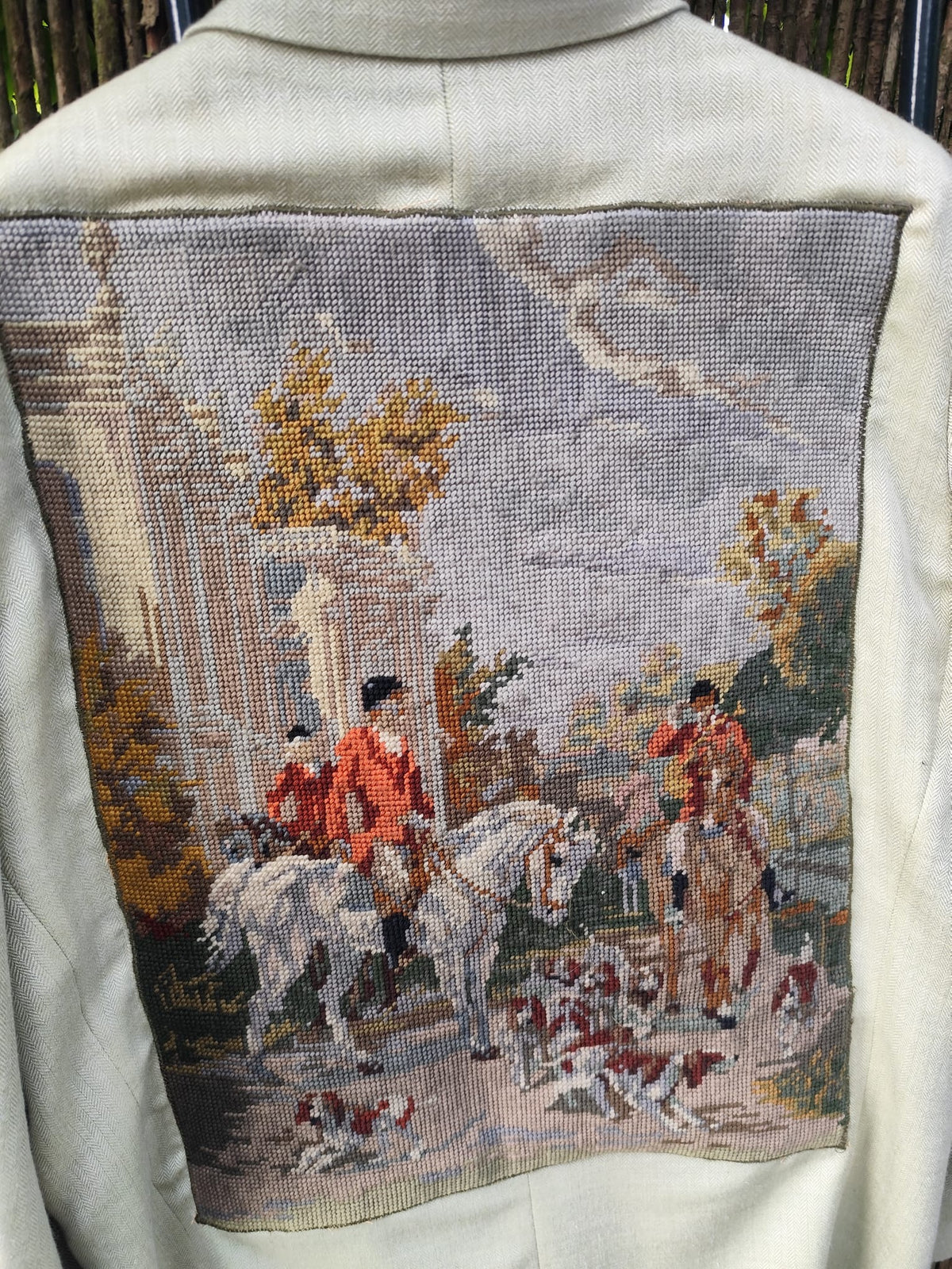 One of One Blazer — Hunt Scene Tapestry