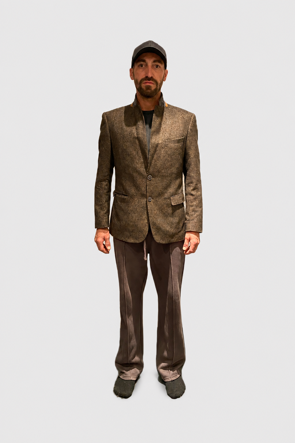 Brown Blazer with Horse Tapestry Back