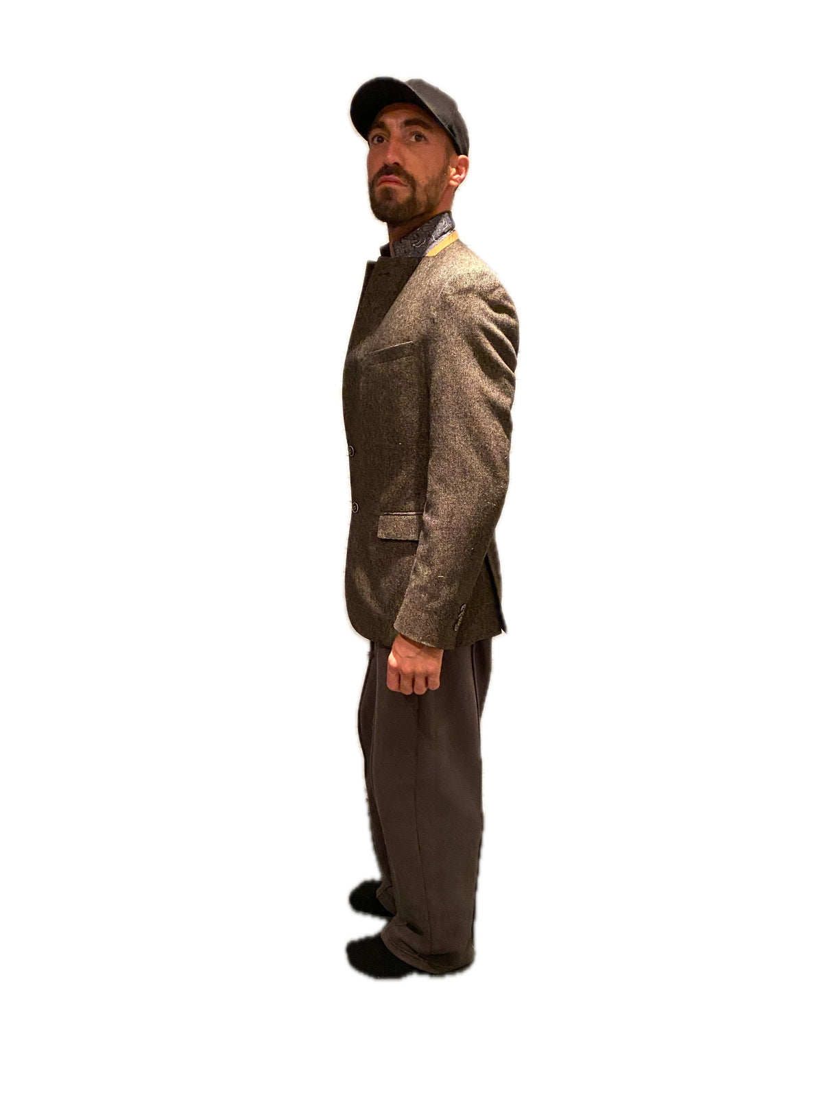 Brown Blazer with Horse Tapestry Back