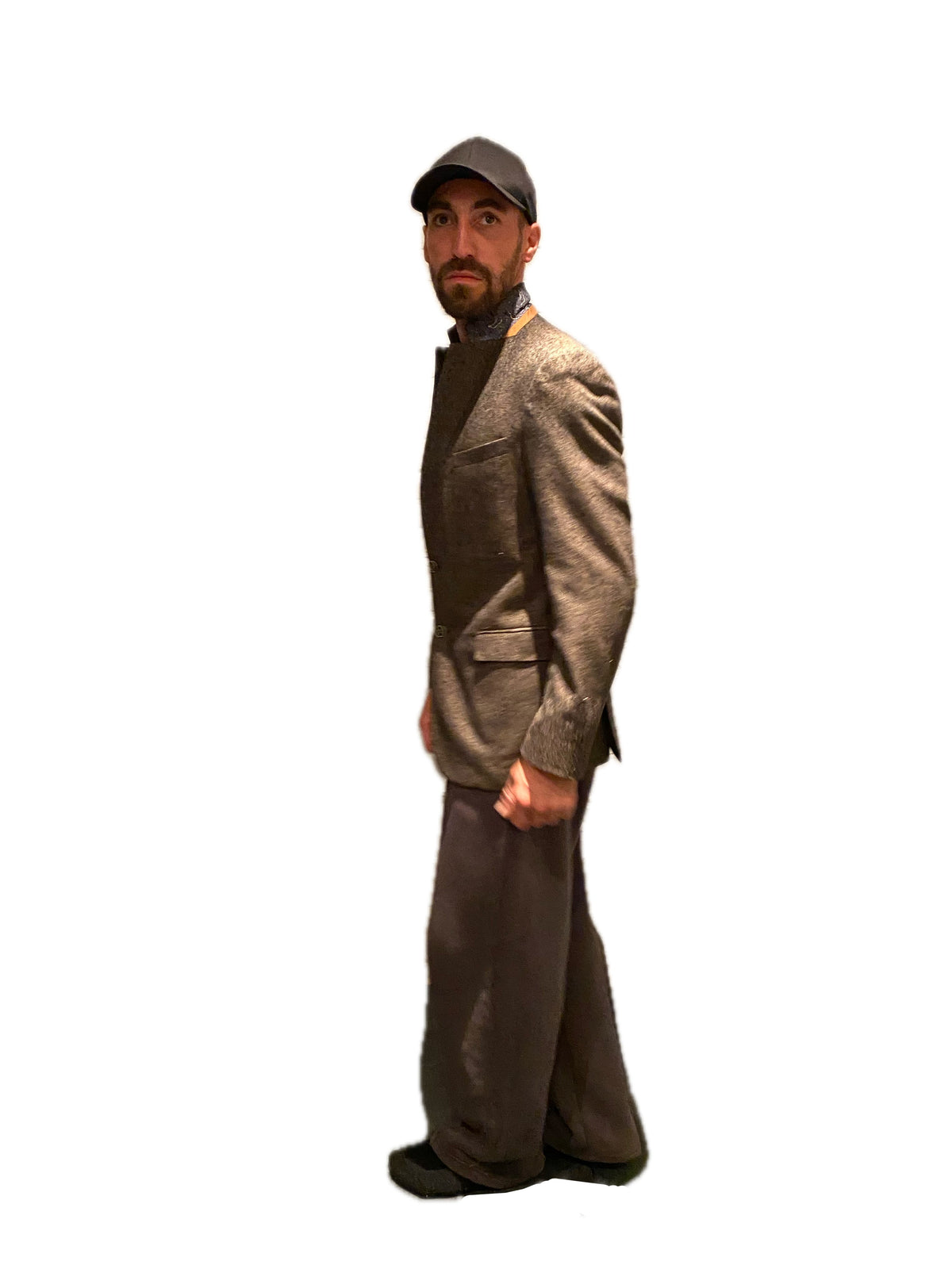 Brown Blazer with Horse Tapestry Back