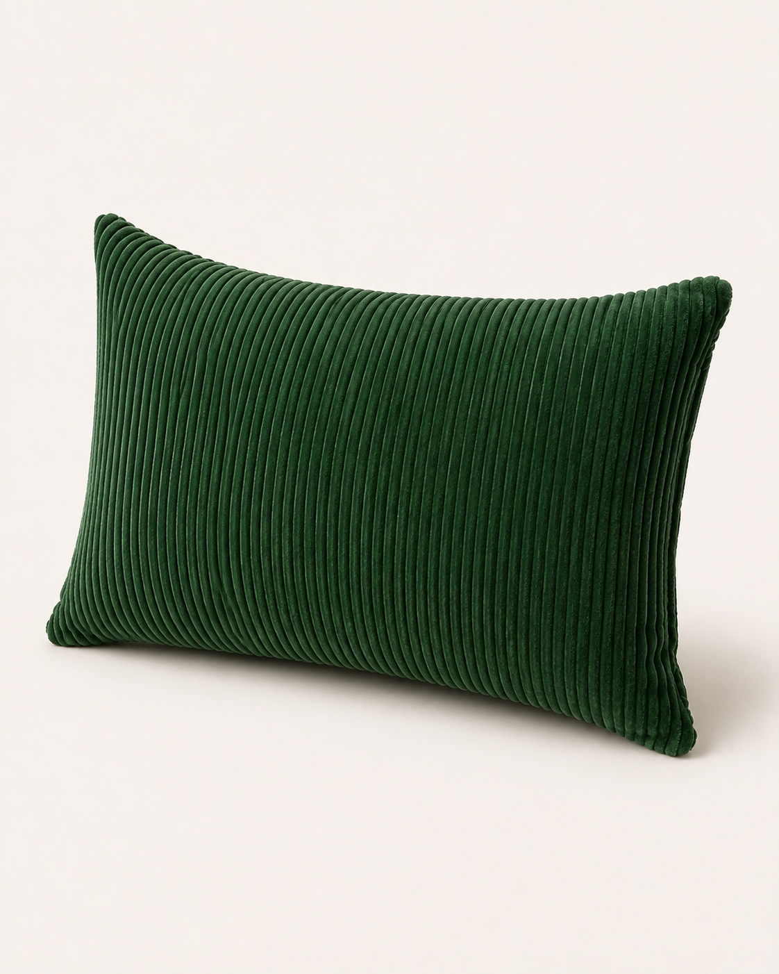 Deep Green Corduroy Cushion — Marrakesh No. 03
