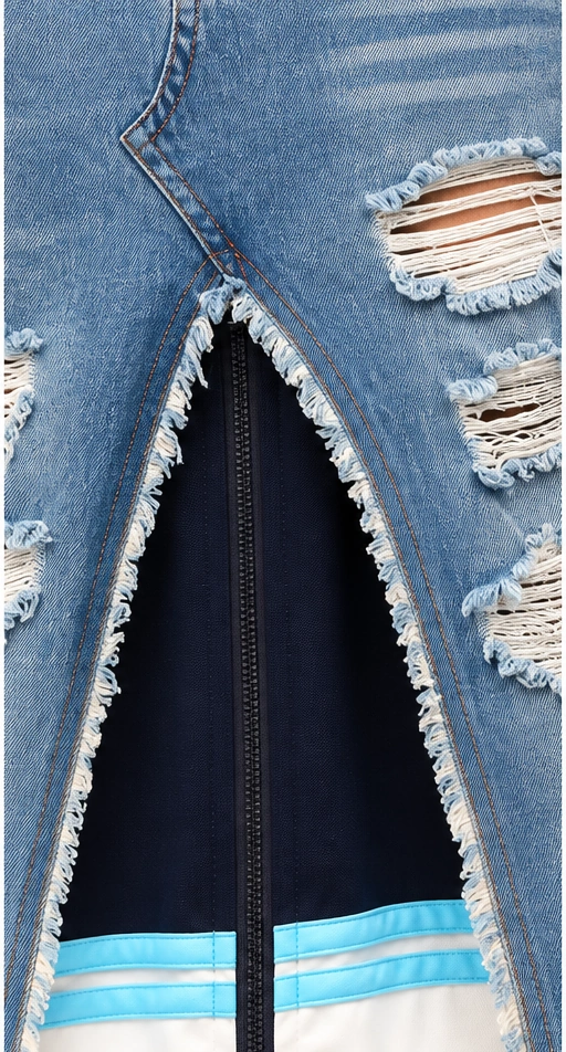 Avantgarde deconstructed Hybrid Maxi Streetwear Skirt by J+B Studio