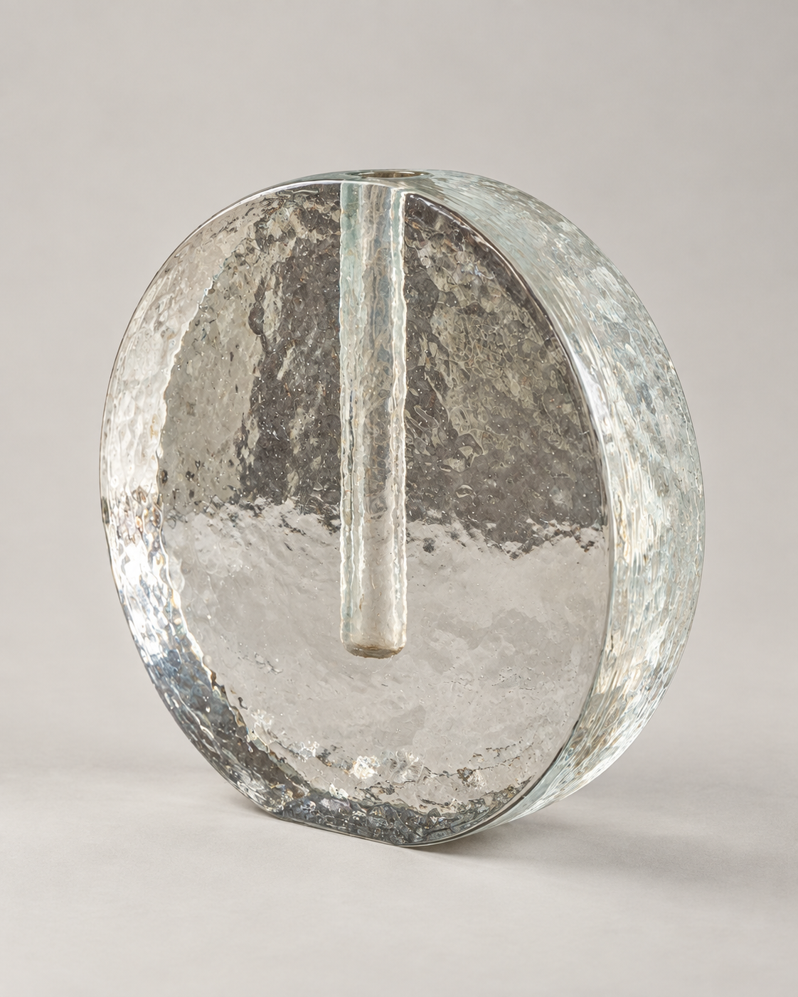 Mid-Century Modern Solifleur glass block Murano Vase designed by Klaus Breit